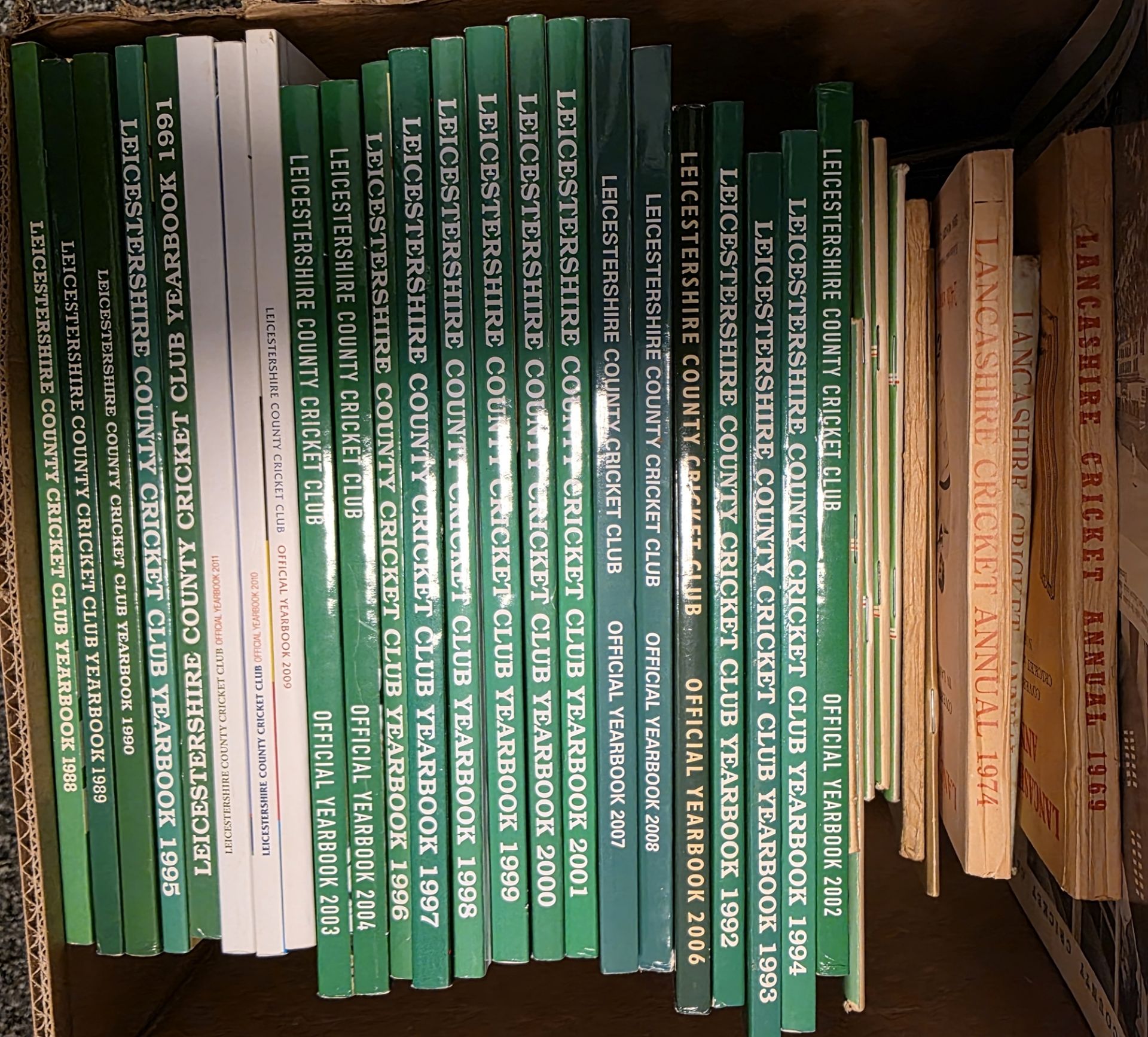 Leicestershire County Cricket Club Annual Reports and Statement of Accounts, Year Books etc. 1960's,
