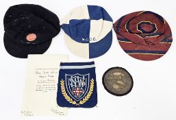 New South Wales blazer badge of Ritchie Benaud including gold border surrounds presented for