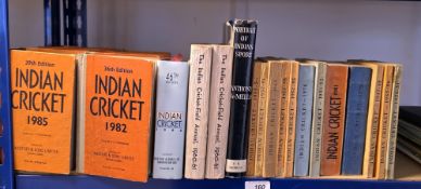 Indian Cricket Annual published by Kasturi & Sons Ltd, Madras 1980's, 90's, orange boards, some