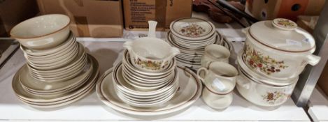 Quantity of Denby tablewares to include bowls, tureens, dinner plates, cups, etc