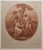 Francesco Bartolozzi (1728-1815) after Angelica Kauffman (1741-1807) Stipple engraving  'Ceres', (