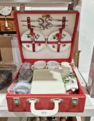 Vintage Braxton suitcase-style picnic hamper