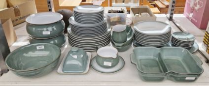 Denby Regency Green pattern part dinner service
