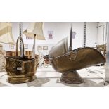 Three metal coal buckets (3)