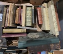 The works of Thackeray published by Smith Elder & Co., green boards, gilt titles, seven volumes,
