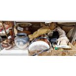 Vintage teddy bear, a pair of Opticron 8x42 binoculars, a vintage Instamatic 104 camera, a vintage