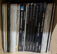 Two boxes of classical vinyl LPs and LP box sets including Wagners Ring Cycle in four boxes