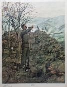 After Ken Howard (b. 1932) Lithograph 'The Battle of the Imjin River', South Korea, Drum Major