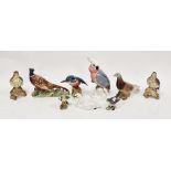 Collection of Beswick pottery models of birds, printed and impressed marks, including a