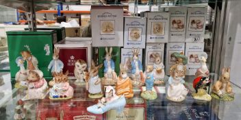 Collection of Royal Albert and Beswick Beatrix Potter figures including the Old Woman Who Lives in a