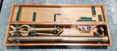 19th century Cooke Troughton and Simms Limited lacquered brass 2.5