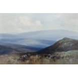 Frederick John Widgery (1861-1942) Watercolour "Dunkery Beacon, Exmoor", signed and titled lower