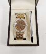 Ingersoll Gems watch, IG0077 HC, gold-tone and stainless steel case and strap, the brown dial with