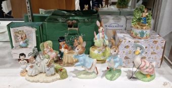 Collection of Beswick pottery Beatrix Potter figures including Peter Rabbit (2), Royal Doulton