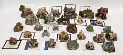 29 Lilliput Lane model cottages including 'St John the Baptist', 'Woodmans Retreat', 'The