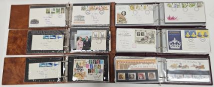 Eight Royal Mail and Post Office first day cover albums containing first day covers dating from