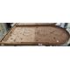 Mid-century wooden bagatelle board retailed by Fortnum & Mason together with a vintage fishing - Image 2 of 2