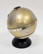 1960's Fleetwood transister six portable radio in the form of a terrestrial globe, 22cm high