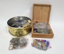 Mixed lot of coins including British and foreign, decimal and pre-decimal, including a few silver