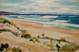 Carter Black?? (20th century) Watercolour drawing Coastal scene, signed and dated '84 lower right,