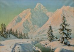 Friedrich Albin Koko-Mikoletsky (1887-1981) Oil on canvas Austrian Tyrol, signed lower right,
