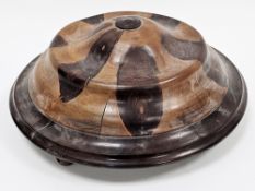 1920's/30's Brazilian monkey puzzle wood hanging central lightshade of circular form, probably by