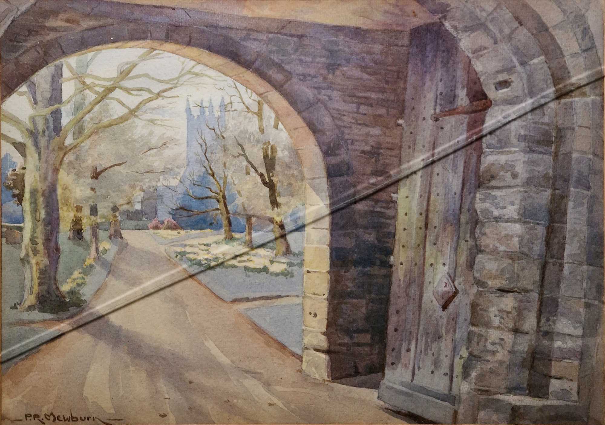 Noel Bligh (1888-1984) Watercolour "Camaret-sur-Mer", coastal scene with fishing boats, signed and - Image 4 of 14