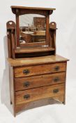 In the manner of Shapland & Petter, late 19th / early 20th century Arts and Crafts oak dressing