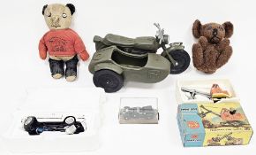 Mixed lot of toys including a boxed Corgi Major Priestman 'Cub' shovel, model no.1128, a Cherilea