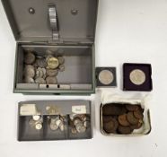 Mixed lot of coins, pre-decimal and decimal including some pre-1920's silver three pence coins,