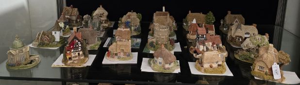 24 Lilliput Lane model cottages including 'Forget Me Not', 'Beehive Cottage', 'Four Seasons', 'The