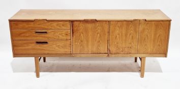 Mid century Nathan teak sideboard, comprising three drawers (the top drawer with cutlery