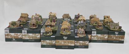 24 Lilliput Lane model cottages including 'The Smallest House', 'Mother and Daughter', 'The Mill and