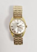 Longines Classic gents wristwatch, the polished dial with raised gilt baton hour markers, 17-jewel