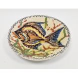 Spanish Art pottery fish plate in the style of Puigdemont Pottery, indistinctly signed ES...,