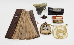 Collection of South East Asian items including an early 20th century Indian pierced openwork body