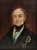 19th century English school Oil on panel backed canvas Portrait of Sir Gore Ouseley (1770-1844)