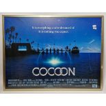 Original Cocoon (1985) UK quad film posters, printed by Lonsdale & Bartholomew Ltd, 76cm x 101cm,