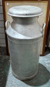 Unigate Creameries Ltd, Torrington aluminium milk churn stamped ' Milk Marketing Board ' serial