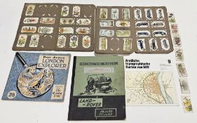 Collection of early 20th century cigarette cards including Lambert & Butler motor cars, Turf