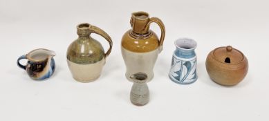 Collection of studio pottery, including: Edinbane Pottery (Skye) milk-jug; a small blue and white