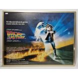 Original Back to the Future (1985) UK quad film poster, 76cm x 101cm, framed and glazed Condition