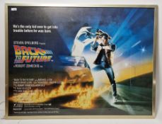 Original Back to the Future (1985) UK quad film poster, 76cm x 101cm, framed and glazed Condition