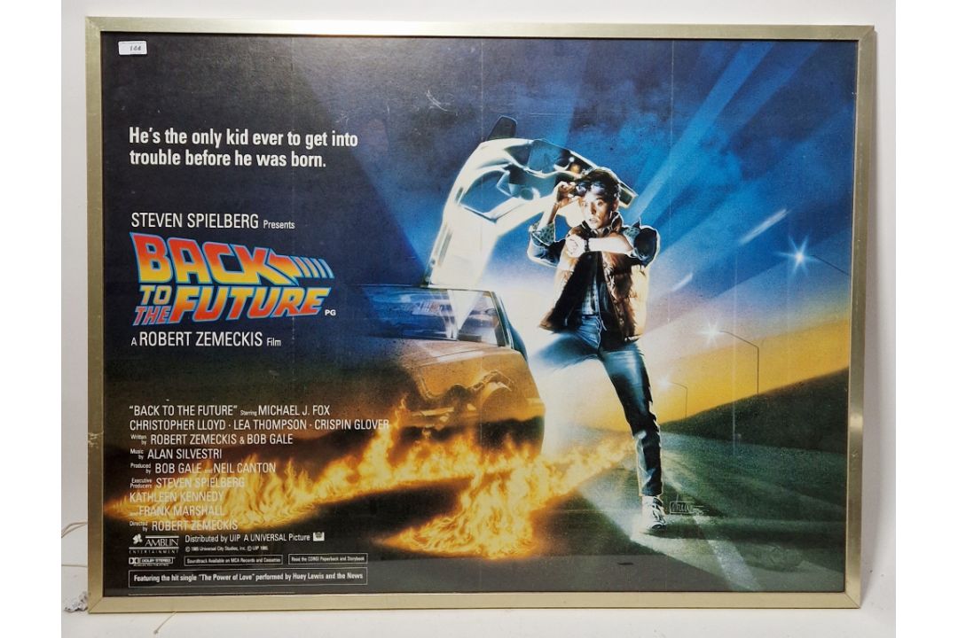 Original Back to the Future (1985) UK quad film poster, 76cm x 101cm, framed and glazed Condition - Image 1 of 18