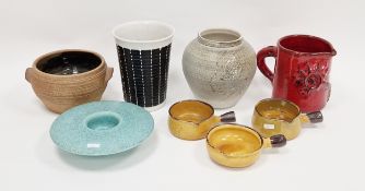 Quantity of ceramics to include a St. Ives Leach Pottery Standard ware lugged casserole (minus lid),