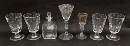 Collection of 18th/early 19th century Continental drinking glasses, comprising: a mid 18th century