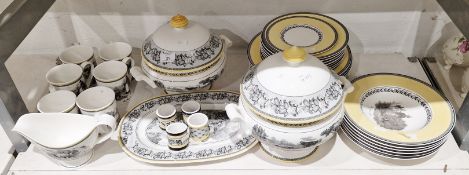 Villeroy & Boch Audun Ferme House & Garden Collection transfer printed part dinner and breakfast