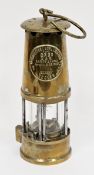 Brass safety lamp by The Protector Lamp and Lighting Co Ltd, Eccles