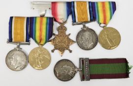 Family medal group including British Second Afghan War medal (1878-1880), with ribbon and Kandahar