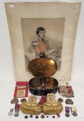 Victorian medals and officer's dress epaulettes belonging to Colonel Samuel Bolton, C.B., 31st